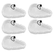 Yhaijj 1/2/5pcs Microfiber Mop Cloth Adapt To Shark X5 H2O Steam Mop Cloth Washable And Durable Mop Pads High Dirt And Water Absorption Wet And Dry Use Deep Cleaning Soften Oil Stains Sticky Stains And Dirt Accumulated In Crevices Save Time And Effort Improve Cleaning Efficiency Cleaning Supplies 11x7inch White Apartment Essential Back-To-School Supplies