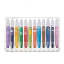 1pc Giant Crayon, 12pcs Twistable Crayons Washable Smooth Large Crayons For Coloring, Drawing - Multicolor - View 11