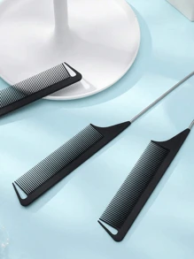 Professional Point Tail Comb Pin Tail Comb Rat Tail Comb Parting Comb Stainless Steel Tail Comb Anti-Static Hair Comb, Braiding Combs, Fine Tooth Rat Tail CombHighlight Comb Tail Combs Highlight Comb Multifunctional For Normal Hair - Attractive Candy Color,Bridal Hair Combs Perfect For Barber Shops, Salons And Home Use