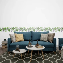 4 件花卉优雅边框模板，适用于墙绘、剪贴簿、相册装饰墙绘剪贴簿着色浮雕相册装饰卡片模板、返校、学校用品 - 白色 - 查看 8