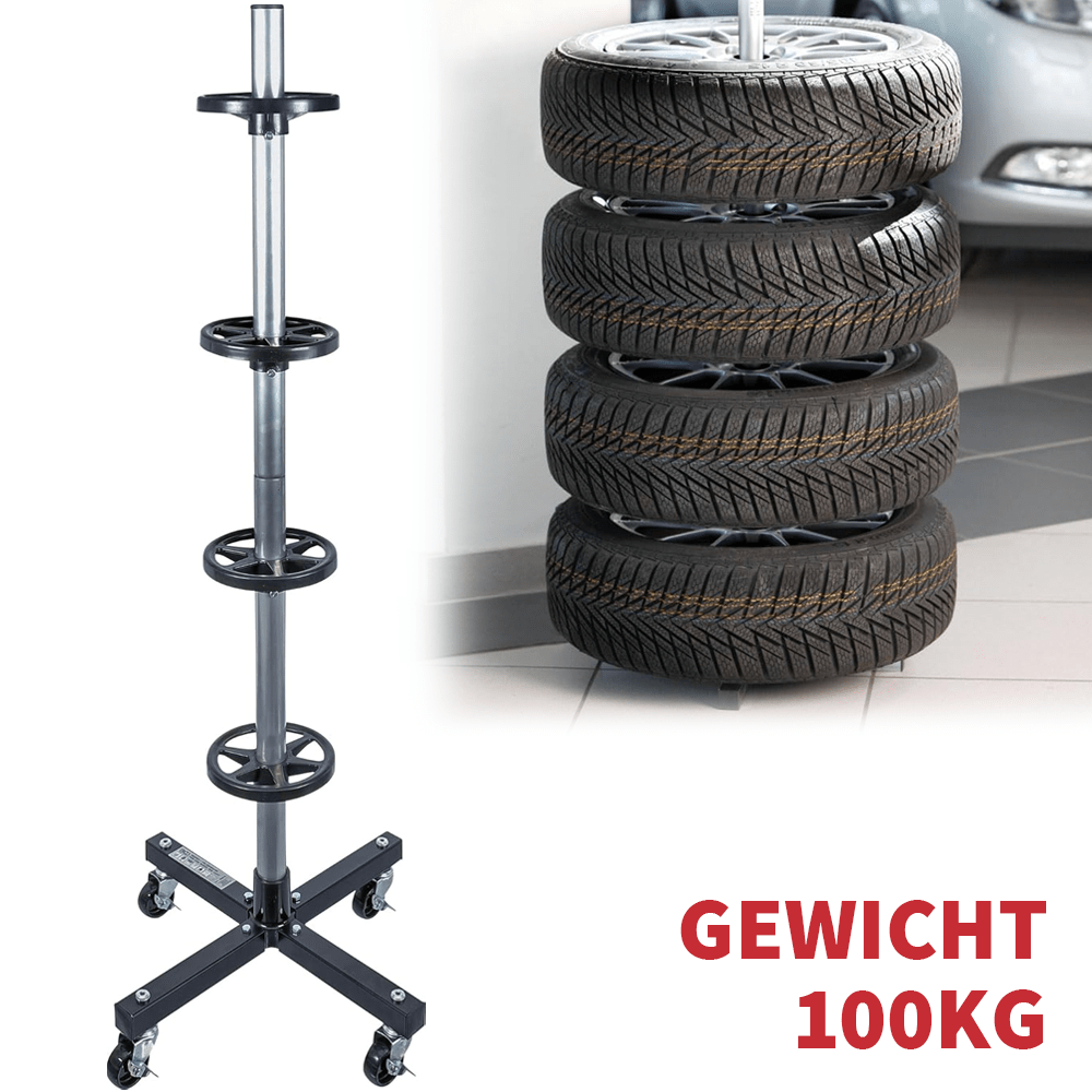 Felgenständer Reifenbaum Reifenlagerung für Auto Reifen bis 100kg 225mm