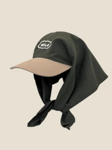 New Multicolor Headband Tied Visor Cap, Fashionable Letter Embroidery Sun Protection Hat For Women, Summer - Multicolor - View 16