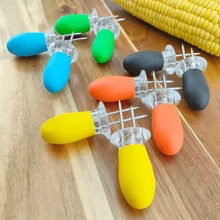 4/8/10pcs Stainless Steel Corn Holders - Interlocking Design, Convenient For Grilling And Home Cooking, Corn Cob Holders, Stainless Steel, Corn Roasting Forks, Suitable For Household Cooking, Party, Camping