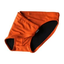 Diandrher Slim Men's 6cm Side Swim Trunks For Adults In Polyester - Orange - trái cam - Xem 4