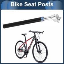 Local Delivery- Bike Seat Posts 30.9x400mm Bike Saddle Post Seat Tube Aluminum Alloy Black Silver Tone Shock Absorbing - Biến thể1 - Xem 5