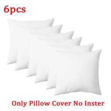 2pcs/4pcs/6pcs White Soft Comfortable Pillow Covers Without Inner Pillow, Suitable For Thanksgiving, Halloween, Christmas Decoration, For Hotel, Home Decor, Sofa, Bedroom, Living Room