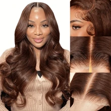 200% Density Brazilian Virgin Human Hair 5x5 Body Wave HD Lace Frontal Wigs Human Hair For Women Pre Plucked With Body Hair - Natural Black Color | Invisible Hairline & Voluminous Curls | Glueless, Breathable & Protective Styles