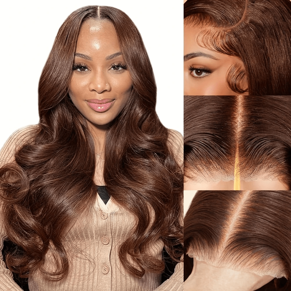 200% Density Brazilian Virgin Human Hair 5x5 Body Wave HD Lace Frontal Wigs Human Hair For Women Pre Plucked With Body Hair - Natural Black Color | Invisible Hairline & Voluminous Curls | Glueless, Breathable & Protective Styles