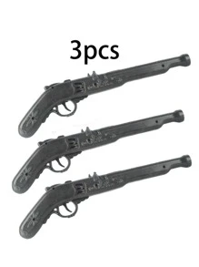 Pistola de Pirata do Caribe de Plástico, Brinquedo de Cosplay de Pirata, Acessório e Brinquedo de Arma para Fantasia de Personagem de Halloween, Acessório para Peça de Teatro, Festa e Festival, Adequado Tanto para Homens Quanto para