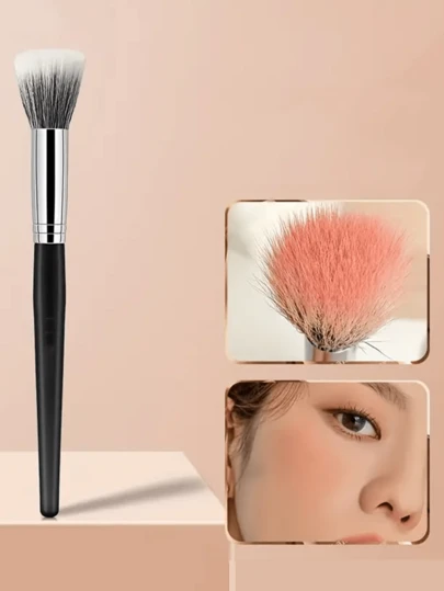 点彩刷，腮红刷，触感柔软，多功能化妆工具，蓬松，专业化妆刷，高光刷，女士礼物，化妆新手必备工具，赠品