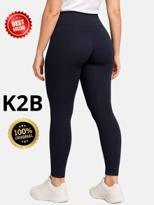 K2B Leggings 24h Shipping Gym Training Zero Transparency All Sizes Plus Size Black And Colorful - Black - View 1