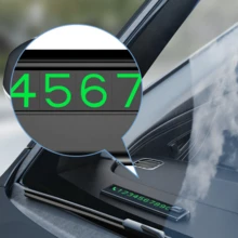 Hidden Car Styling Temporary Parking Card Plate Telephone Number Metal Alloy Texture Auto Phone Number Card Card Car Sticker