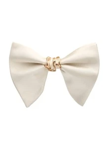 1 pieza Pajarita estilo chino elegante de metal de poliéster, detalles románticos orientales para la boda, esencial de la pareja