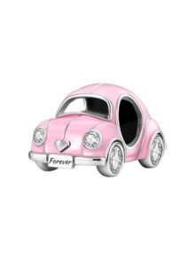 1 件时尚 925 纯银黑色香水口红吊坠女士手链手镯 DIY 珠宝制作和日常服装搭配珠宝装饰适合女孩 - 銀色 - 查看 18