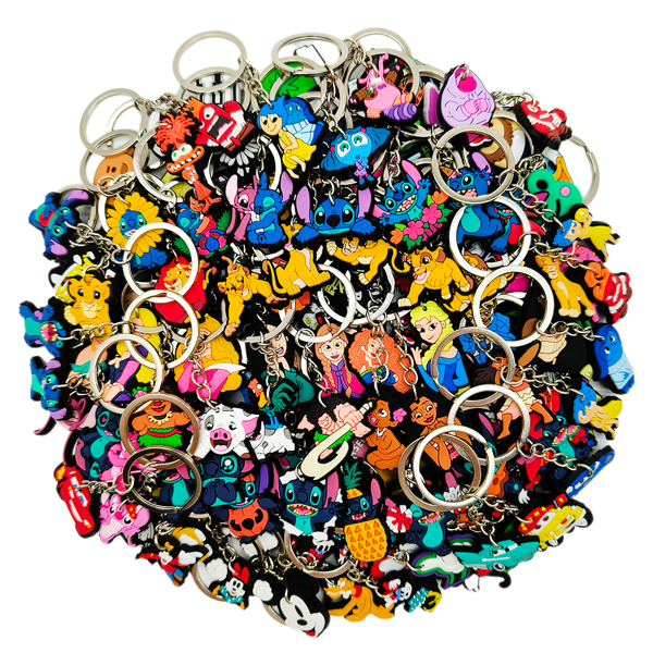 5/10/20/30 piezas Llavero de diferentes estilos de /Anime, llavero Stitch, , llavero pendiente de coche aleatorio, regalos