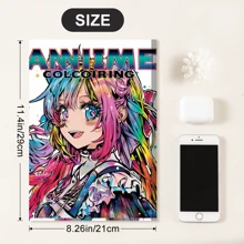 Libro da colorare premium con 25 pagine spesse e illustrazioni dettagliate, taccuino d'arte con illustrazioni su un solo lato, personaggi basati su modelli, adatto per adulti e adolescenti, ideale per il relax e la creatività, regalo perfetto per Ognissanti, Ringraziamento, Natale e altre feste di vacanza, ritorno a scuola, forniture scolastiche