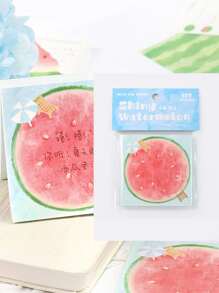 100pcs/Set Refreshing Fruit Pattern Sticky Notes School Supplies, Back To School