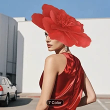 French Style Women's Fascinator Hat Headpiece With Floral Decor, For Royal Ascot Party Accessories Back To School