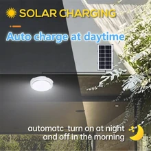 Solar Lights Indoor Home Top Ceiling House Outdoor Waterproof Garden Pendant Light Panel Lamp Fixture For Corridor Garden Living Room