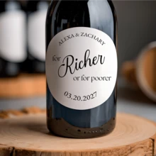 4-26厘米定制贴纸标签，带文字的个性化字母组合贴纸，防水贴纸，多种尺寸可选，不易褪色，是完美的婚礼回礼，可作为宾客礼物、感谢贴纸、手工婚礼贴纸、零食袋贴纸、甜点回礼贴纸、送给男士/女士的礼物、定制婚礼配饰，以及“永恒的爱”主题贴纸。 - Glossy-waterproof - 查看 7