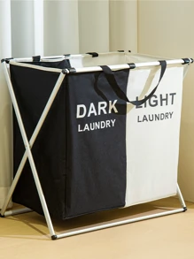 Multi-Compartment Dirty Clothes Hamper, Handheld Dirty Clothes Basket, Large Dirty Clothes Basket, Portable Laundry Basket, 3-Compartment/2-Compartment/1-Compartment Large Household Fabric Storage Basket