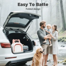 Senmeo 1PC Collapsible Baby Bathtub With Soft Cushion & Thermometer - Portable Travel Infant Tub For Newborn To Toddler (0-36 Months) - Non-Slip, Durable & Includes Floating Pad - 粉色 - 查看 6