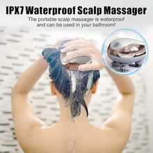 头皮按摩器，电动八爪头部按摩器，3 种模式，头皮和揉搓，深度放松，便携式无绳头部抓挠按摩器，适合家庭、办公室、旅行，节日理想礼物，500mAh - 彩色 - 查看 5
