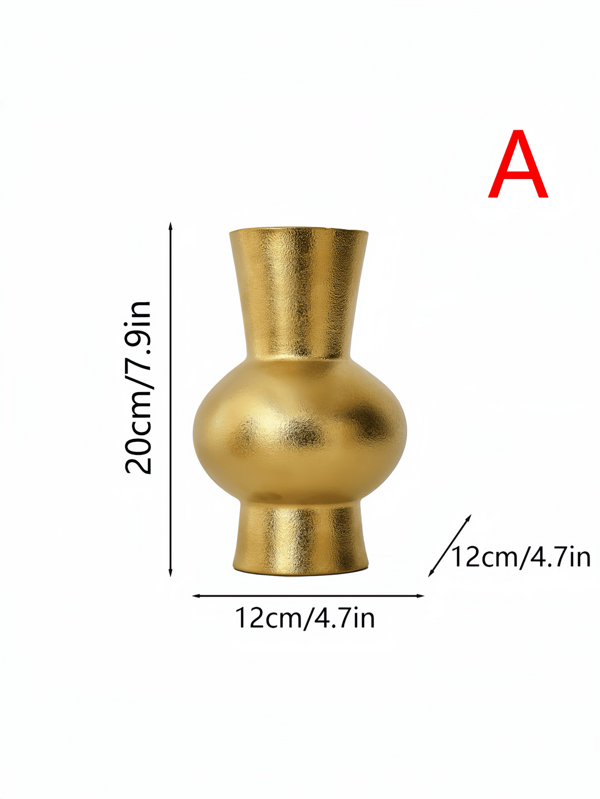 French Luxurious High-End Elegant Vase, Vintage Ceramic Vase With Electroplated Geometric Pattern, Electroplated Gold Ceramic Vase Decor, Suitable For Living Room, Floral Water Planting, Rose, Peony, Lily, Fresh/Dried Flowers, Grasses, Suitable For New Year, Christmas, Thanksgiving, Valentine's Day, Easter, Wedding, Party, Dining Table, Bedroom, Foyer Decoration