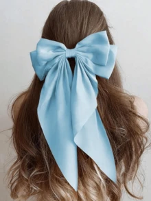 1/10个装女士大蝴蝶结发夹，彩色，女士大蝴蝶结发夹发饰，丝带，蝴蝶结，发夹，蝴蝶结，派对发饰，母亲节时尚，日常派对，时尚发饰，头部饰品，爪夹 - 彩色 - 查看 7