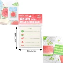 100pcs/Set Refreshing Fruit Pattern Sticky Notes School Supplies, Back To School