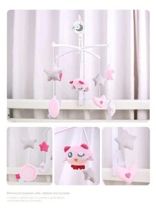 卡通音乐床铃，手动音乐床铃，节日和生日玩具礼物圣诞节复活节万圣节礼物圣诞节复活节万圣节礼物婴儿洗澡 - 彩色 - 查看 8