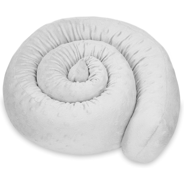 Totsy Baby Seitenschläferkissen Musselin Bettschlange Body Pillow 400 cm Baumwolle - Kopfkissen lang Bettrolle Schlafkissen Nackenrolle  B