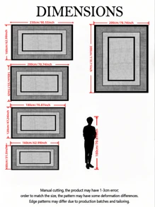 Minimalist Geometric Pattern Decorative Area Rug, Living Room Sofa Carpet, Bedroom Carpet, Bedside Non-Slip Rug, Dining Room/Kitchen Rug, Office Chair Pad, Entryway Mat, Picnic Blanket, Outdoor Camping Mat