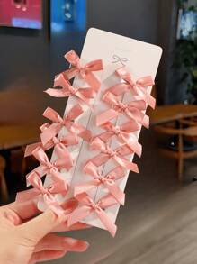12pcs Girls' Minimalist Sweet Mini Butterfly Hair Clips