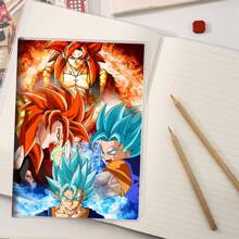 bandai 1pc Cartoon Jelly Cover Notebook, Stationery Gift For Students, Anime Style, Summer