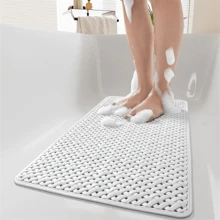 PVC rutschfeste Badezimmermatte, wasserdichte Duschvorlage, Heim-/Hotelbadezimmer/Toilettenfußmatte