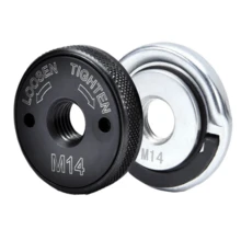 Angle Grinder M14 Thread Inner Outer Flange Nut Set Quick Release Locking Nut Replace For Bosch Metabo Milwaukee Makita Dewalt - Black - View 3