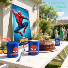 Marvel Marvel Spider-Man Themed Party Cup 300 Ml, PP Food Material Reusable Water Cup With Handle, Family-Specific Milk, Coffee, Beverage Cup, Back-To-Schooled Dormitory Drinking Cup, Halloween Christmas Gift