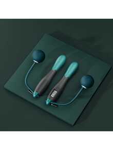 1 件钢丝绳计数、跳绳、无绳负重、跳绳、减肥、健身、运动器材和运动器材健身房配件、运动、健身房、家庭锻炼、跳绳、跳绳、跳绳 - 彩色 - 查看 1