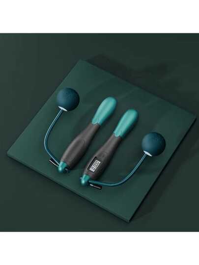 1 件钢丝绳计数、跳绳、无绳负重、跳绳、减肥、健身、运动器材和运动器材健身房配件、运动、健身房、家庭锻炼、跳绳、跳绳、跳绳