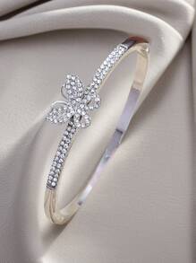 Luxurious Shinny Small Rhinestone Buterfly And Stone Rhinestone Dragonfly Girl Charming Bracelet For Gift Party