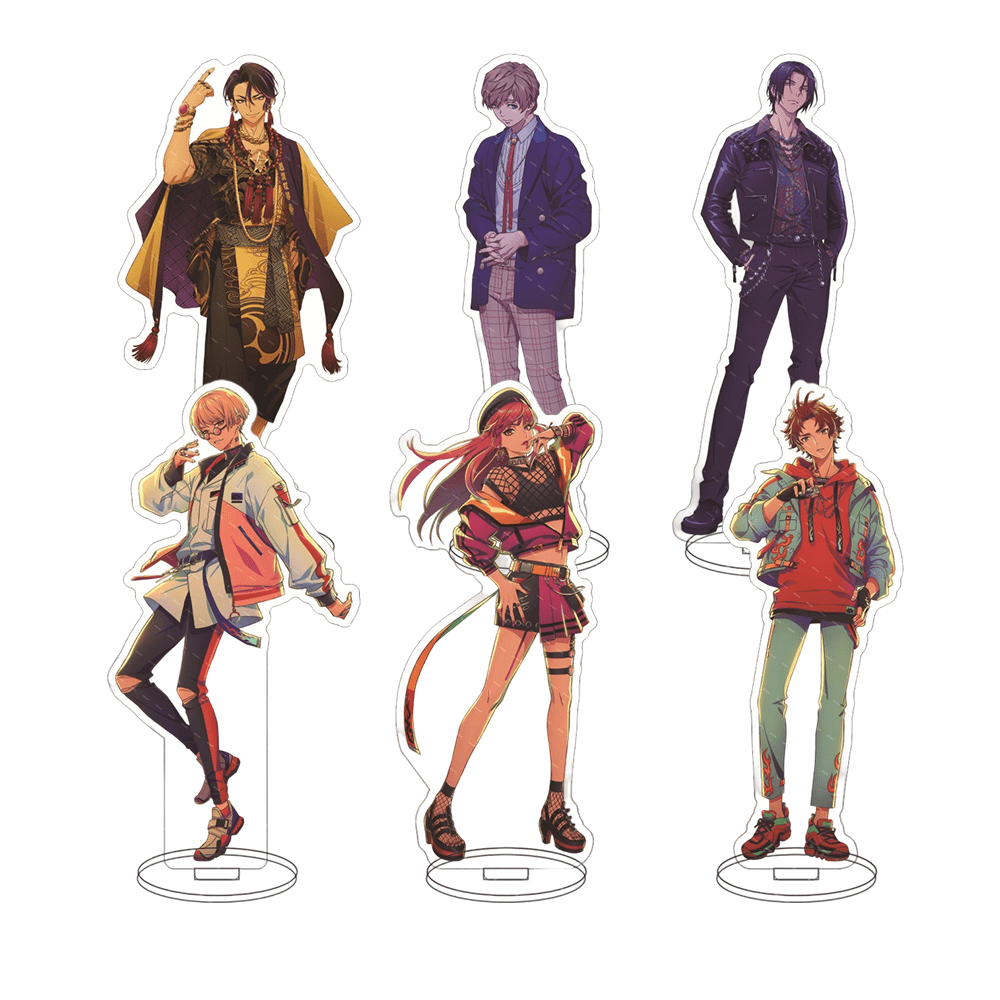 1pc Anime Paradox Live,Sugasano,Aren Hajun,15cm Acrylic Stand Keychain Desktop And Home Decoration, Display Stand Person Model,Car Key Bag Backpack Small Key Ring , Id Al-Adjha A Graduation Gift For Friends, Backpack For School Cartoon