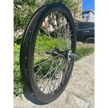 Local Delivery- 20 Inch Rear Bicycle Wheel Double Wall Aluminum 20" Bike Rim With Disc Brake Heavy Duty Spoke Wheel 10G 36 Spokes For MTB/Road/Cruiser Bikes(Rim Size 16.5")