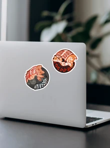 Pegatinas de vinilo "Catffiyeh" (Gatos árabes con Kufiya), pegatinas de humor divertido para portátiles, teléfonos, botellas de agua, Kindle