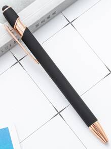 1/5/10/20 Stück individualisierter Text/Logo, personalisierter luxuriöser Soft-Touch rosé-goldener Premium-Gummistift, Aluminum-Schaft Rollerstift, perfektes Geschenk für Brautjungfern, Frauen, Studenten, Lehrer, Familie & Freunde