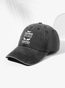 1 Stück Unisex Retro Hirsch & Buchstaben Bedruckter Baseballcap, atmungsaktiv, minimalistisches, personalisiertes Design geeignet für Outdoor-Sport, Wandern, Alltag, verstellbare Größe, modisches vielseitiges Geschenk für Feiertage