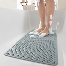 PVC rutschfeste Badezimmermatte, wasserdichte Duschvorlage, Heim-/Hotelbadezimmer/Toilettenfußmatte