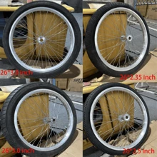 Local Delivery- 26 Inch X 1.85 Heavy Duty Bicycle Rear Wheel Rim 12 Gauge, Double Wall Aluminum Alloy 48 Spokes Wheel, 26" Bike Rear Rim 135mm (Silver) Disc Brake