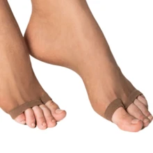 Women's Classic Free Toe Pantyhose Loba Lupo Thread 15 05765 - Cacao - 查看 4