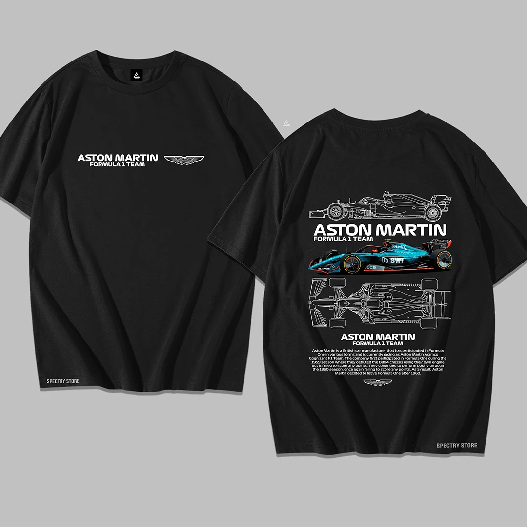 Shirt T-Shirt Premium Cotton F1 Car ASTON MARTYI Unisex Streetwear Men's New Release